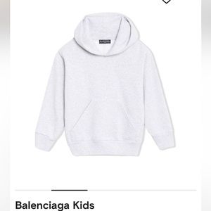 Balenciaga Kids Logo Embroidered Hoodie